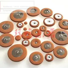 25 шт. тенор Bb саксофон Замена духовых коричневые кожаные накладки