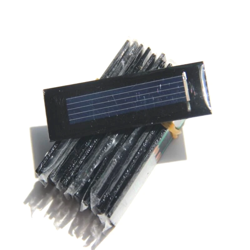 BUHESHUI эпоксидная поликристаллическая солнечная батарея модуль мини солнечная панель В 0,5 В 100мА DIY Солнечная игрушка зарядное устройство 53*18 мм 100 шт