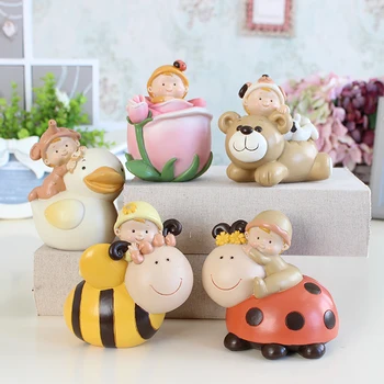 

Home Decorations Lovely Dolls Small Resin Gifts For Children's Rooms Car Decorations Garden Decor Craft Accessories Arts Crafts