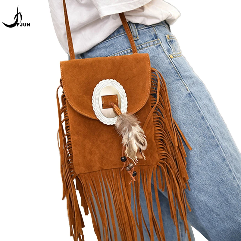 vintage boho bags coupons FJUN 2018 New Vintage Bohemian Fringe Messenger Crossbody Bags Purse Women Tassel Boho Hippie ...
