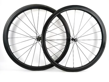 

700C 38mm depth 25mm width Road carbon wheels clincher/tubular carbon wheelset with Novatec AS61CB/FS62CB hubs,A3 brake surface