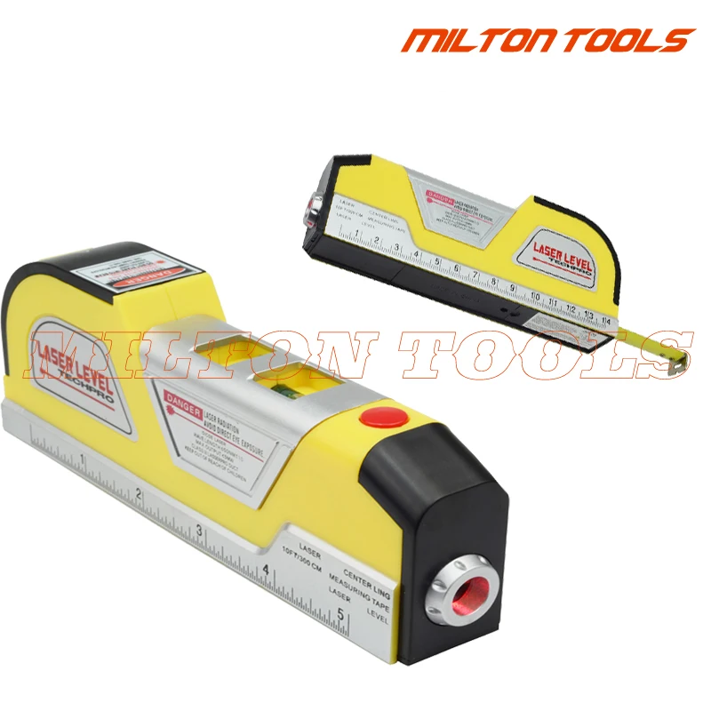 

Laser Spirit Level Aligner Horizon Vertical Cross Line Tape Measure Ruler