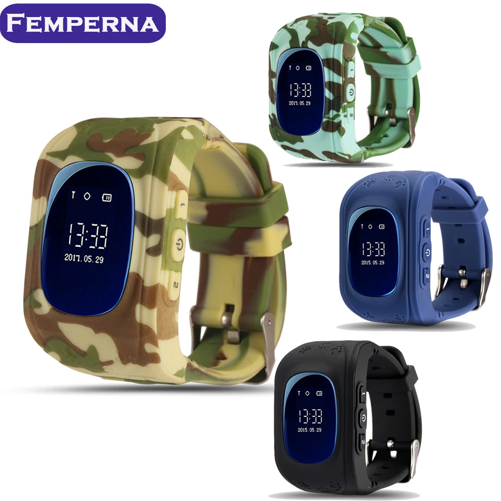 Femperna Kids Smartwatch Q50 SOS Call Locator Tracker Baby Smart Watch with GPS Sim card Russian