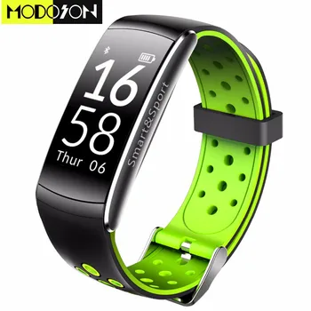 

MODOSON Smart Bracelet Q8 Heart Rate Monitor Band Fitness Tracker SmartBand Men Women Watch Facebook Twitter Reminder Wristband