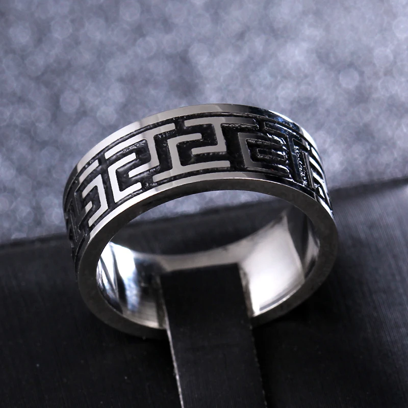 316L Stainless Steel Ring For Men And Women Never Fade Power Lucky "Om Mani Padme Hum" Sanskrit Buddhist Mantra Ring wedding rings signet ring round rings cross rings temperature rings silver ring womens ring fidget rings couple rings cubic zircon ring turkish rings finger rings jewelry rings ring jewelry anime rings moissanite ring survival ring