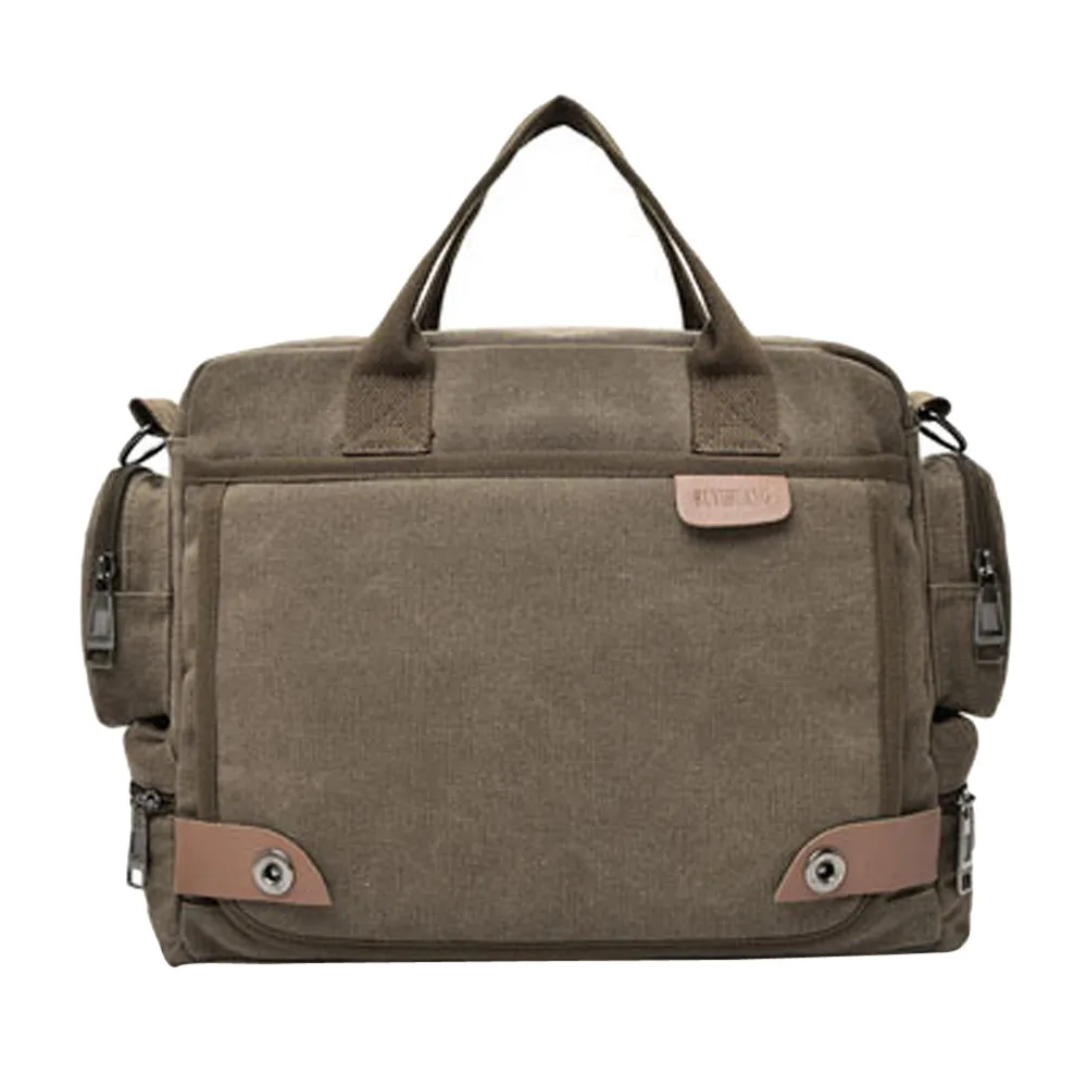 Офисные сумки на плечо, Мужская холщовая сумка-мессенджер на плечо, портфель, сумка через плечо, сумки на ремне, сумка для ноутбука