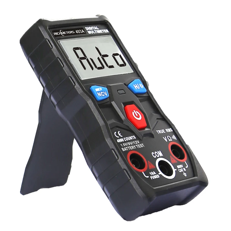 RM403A Автоматический цифровой мультиметр True-RMS Интеллектуальный NCV 4000 отсчетов AC/DC напряжение ом тестер батареи