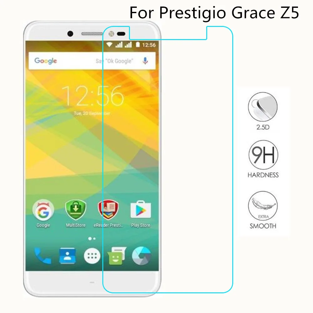 

Tempered Glass Screen Protector Luxury 9H Explosion Protective Film For Prestigio Grace Z5 PSP5530 DUO 5.3" Smartphone