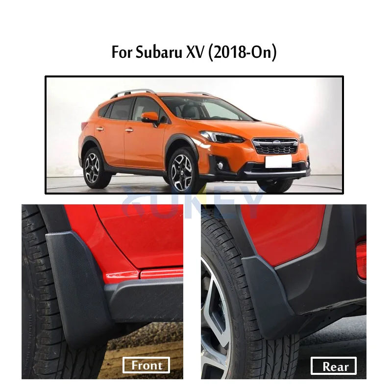 Комплект литых автомобильных брызговиков для Subaru 2018 Crosstrek XV брызговики задняя
