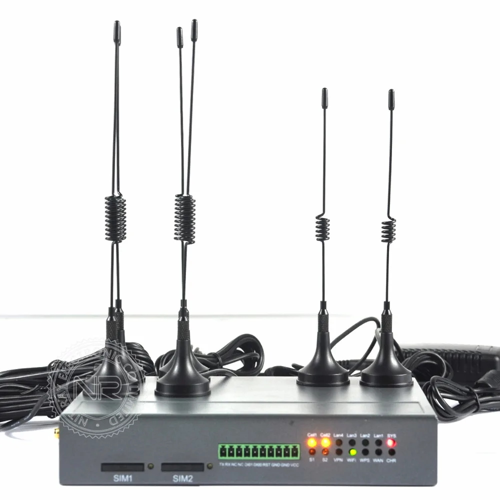 Беспроводной WI FI ретранслятор 802.11N/B/G Сеть 4G Wifi роутер две SIM карты RJ45 4 порта 150