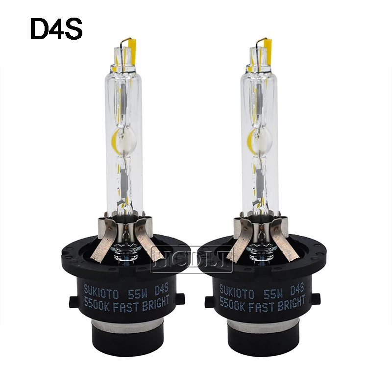 HCDLT Xenon D2S 55W Fast Bright 5500K D2S D4S Xenon Bulb D2R D4R Auto Car Headlight Lamp D2H Projector Bulb HID 55W D2S D4S Bulbs (8)