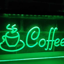 LB433-светодиодный неоновый светильник для кофейной чашки капучино Кафе