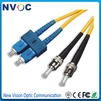 

5Pcs/Lot,5M,SM,9/125,G652D,Duplex Fiber,PVC Jacket,SC/UPC to ST/UPC Fiber Optic Patch Cord,SC-ST SM DX Fiber Optic Jumper