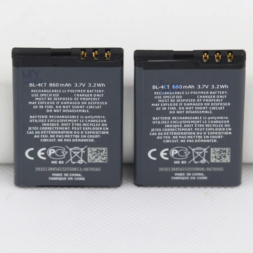 ISUNOO BL-4CT телефон Батарея для NOKIA BL 4CT 5310 6700S X3 X3-00 7230 7310C 5630 2720 2720A 7210C 6600F 860 мАч Мобильный Batteria