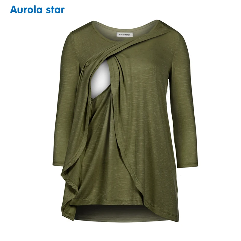 Breastfeeding Maternity Clothing Top Nursing Blouses For Pregnancy Women Long Sleeve Nursing Blouse Top Plus Size Women Clothing Breastfeeding Maternity Clothing Top Nursing Blouses For Pregnancy Women Long Sleeve Nursing Blouse Top Plus Size Women Clothing