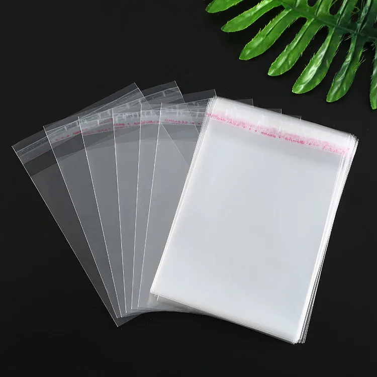 Gift Wrap Clear Self Adhesive Plastic Bag Transparent Seal Bags