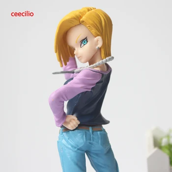 

Anime Dragon Ball Z Android 18 Lazuli PVC Action Figure Collectibles Model Toys 18 CM