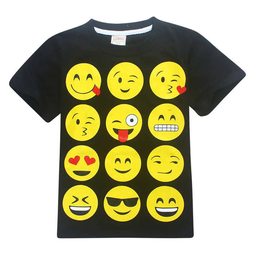 Boys Girls Tees Black Shirt 