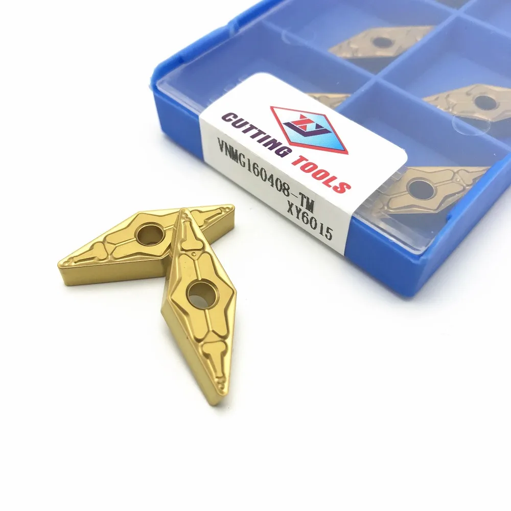 

10PCS Brand new original carbide insert VNMG160408 TM XY6015 high quality external metal turning tool CNC milling insert
