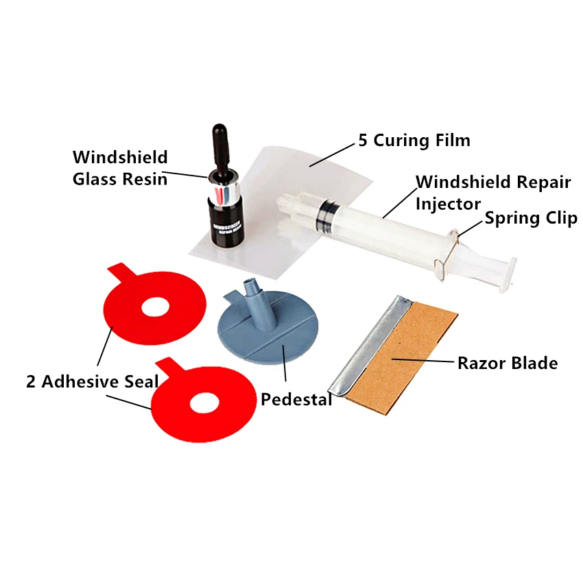 

Car Styling Car Windshield Repair Kit tools Auto Glass Windscreen Repair Set Protective Decorative window for Car Dent Repair
