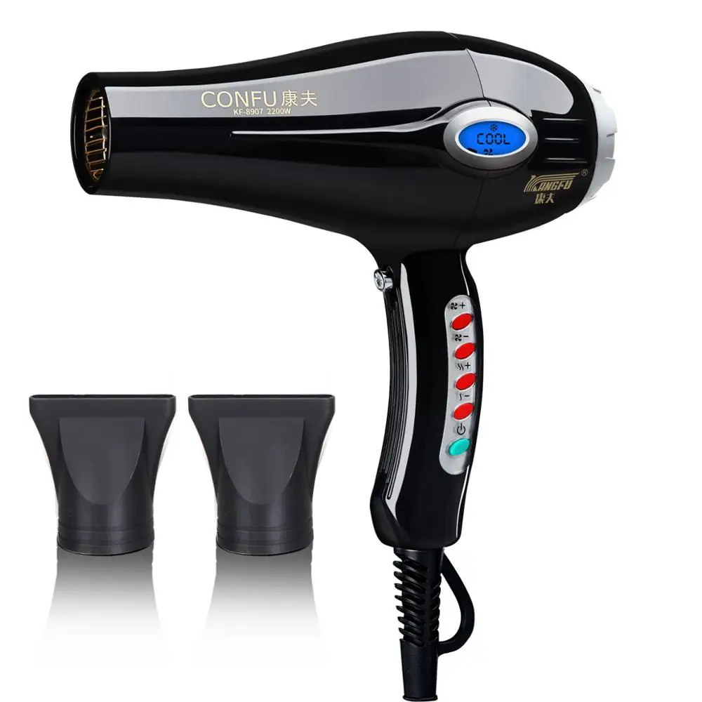 High Quality With LCD display deluxe design professional hair dryer