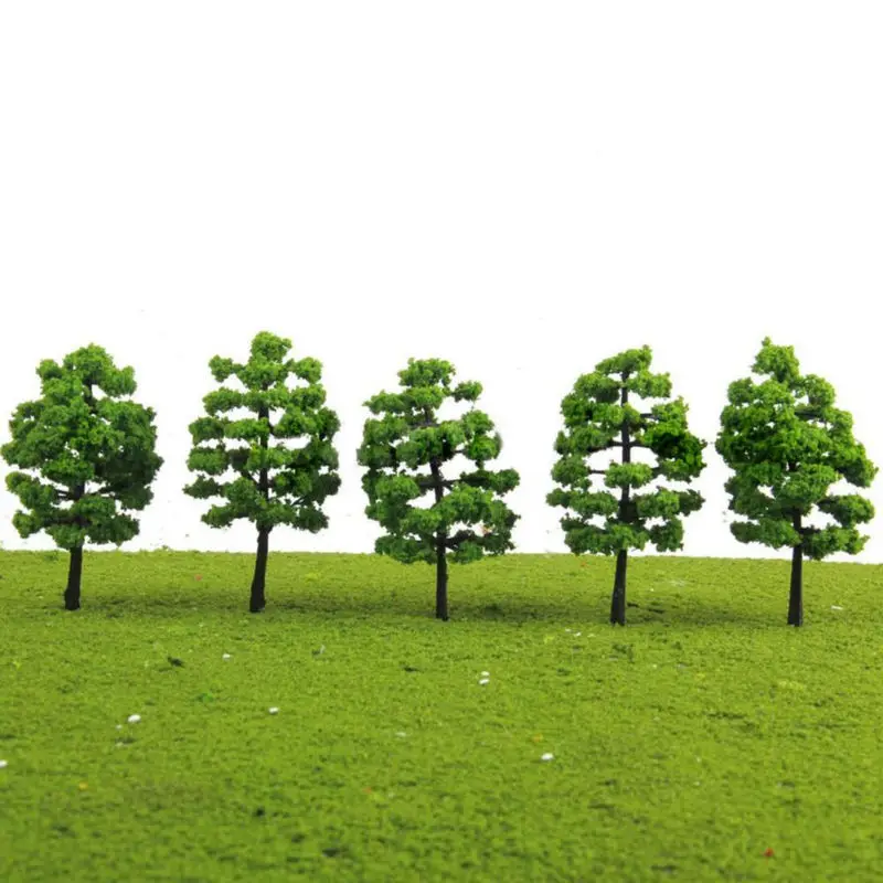 

Landscape Model Trees Scenery Miniature Plastic Green Garden Decor Railroad Wargame Park 20pcs/set 7cm