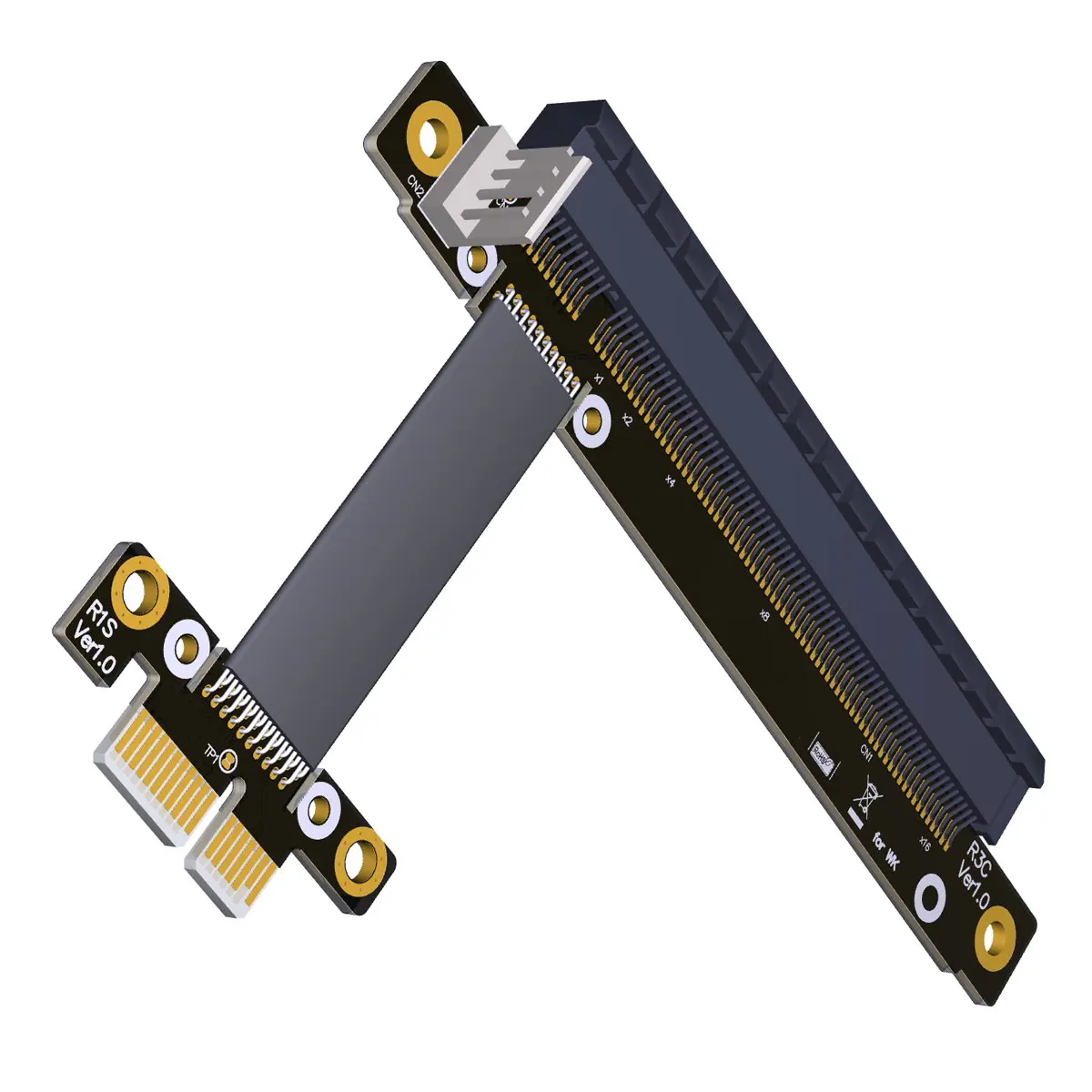 30 см 40 50 60 PCI E Gen3.0 1x до 16x Райзер кабель Express X16 удлинитель Прямоугольный дизайн