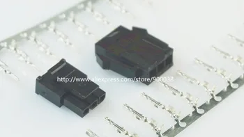 

100set Micro-Fit 3.0 mm connector 1x3 Pin Plug Housing Panel Mount Ears Receptacle Housing Single Row terminal female and male