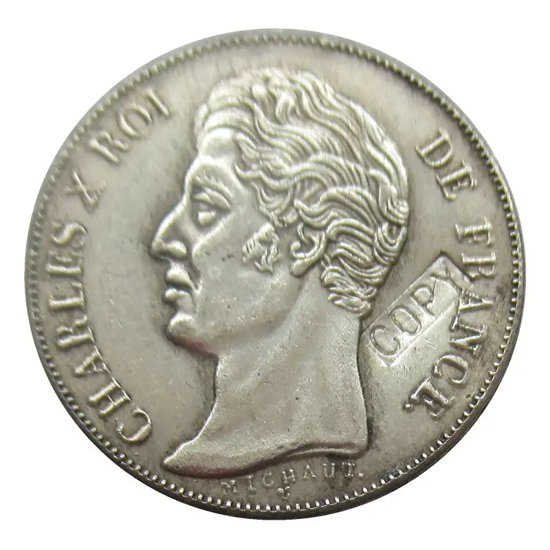 

France 1830 A 1 Franc Silver Plated Coin COPY