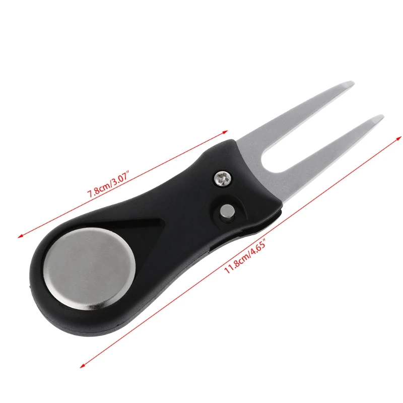 Golf Divot Repair Switchblade Pitch Groove Cleaner Pitchfork установка зеленых вилок
