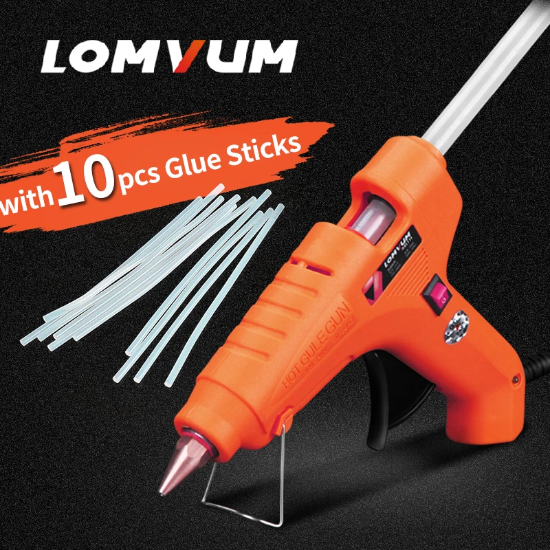 LOMVUM NEW Professional High Temp Hot Melt Glue Gun 30W Graft Repair