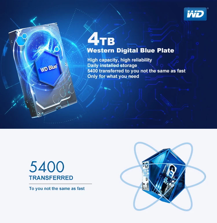 WD Western Digital Blue 4 ТБ Hdd Sata 3,5 ''внутренний жесткий диск Disque Dur настольный жесткий диск для ПК