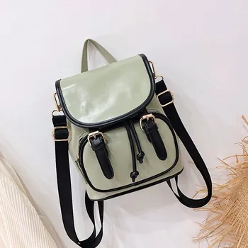 

2019 Female Leather Backpacks Mochilas Women Back Pack School Bags For Girls Travel Ladies Bagpack Casual Daypack For Girls New