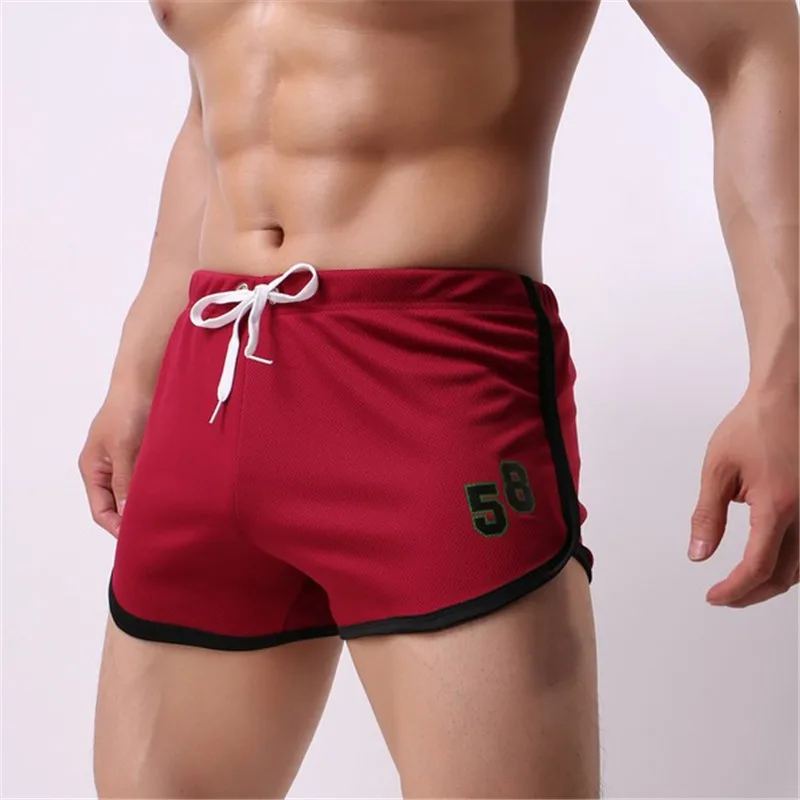 

Best price Summer Mens Jogger Sporting Sexy Short Men Shorts Net Mesh Male Underpants Comfortable Homme Gyms Shorts for workout