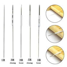 50 PCS Agulha de Tatuagem 1R/3R 5R // Descartável Esterilizado agulhas agulhas de Tatuagem Maquiagem Permanente Pen Máquina lâminas microblading agulha 3r 1r 5r maquiagem profissional completa