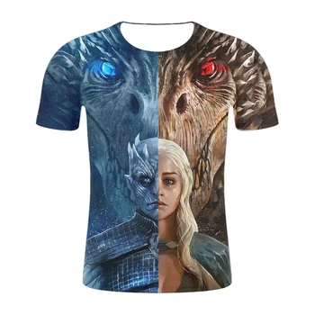 New Game Of Thrones T Shirt Movie Figure T-Shirt 2019 New Tshirt Night King Tshirt Casual Harajuku Tops Summer Fashion Tees
