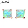 Green Opal Earrings