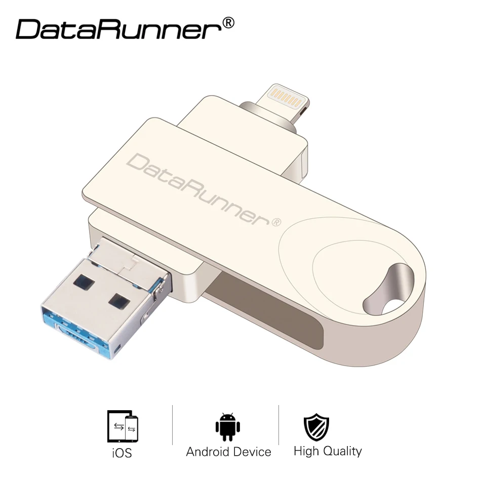 En Ligne Nouveau DataRunner OTG Pen Drive USB Flash Drive pour iPhone X 8 Plus 7 7 Plus 8 gb 16 gb 32 gb 64 gb 128 gb Clé Usb 3.0 Clé usb