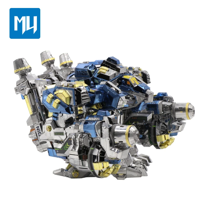 ММЗ модель MU 3D металлическая головоломка звезда Ремесло Тор Броня YM-N020 шарнир подвижная модель DIY 3D лазерная резка сборка головоломки игрушки для