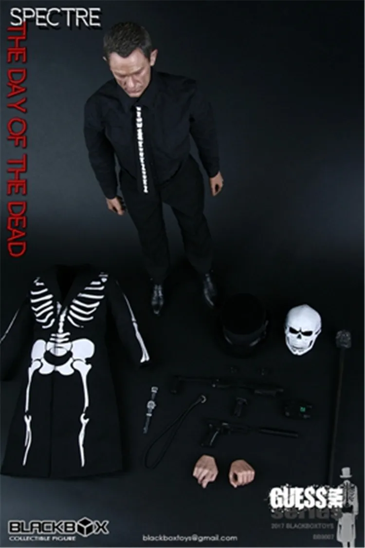 - 1/6 Scale Black Box Action Figures Spectre Day of Dead Head Daniel Criag 