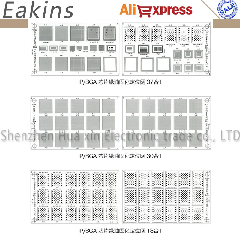 Efix IP BGA трафарет паяльная маска набор инструментов для ремонта iPhone iPad NAND Flash power контакт IC чип для ремонта логическая плата