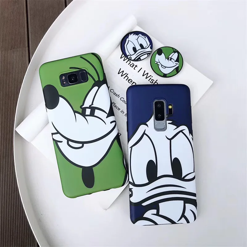 Чехлы с забавными рисунками Дональда Дака для samsung Galaxy S8 S8plus S9 S9plus Note8 Note9 Мягкий