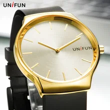 UNIFUN Top Brand Бизнес Мужской Relógio Спортивные Мужская одежда женская Любителя Мужской Masculino Мода Повседневная Кварц Простой Минималистский Часы