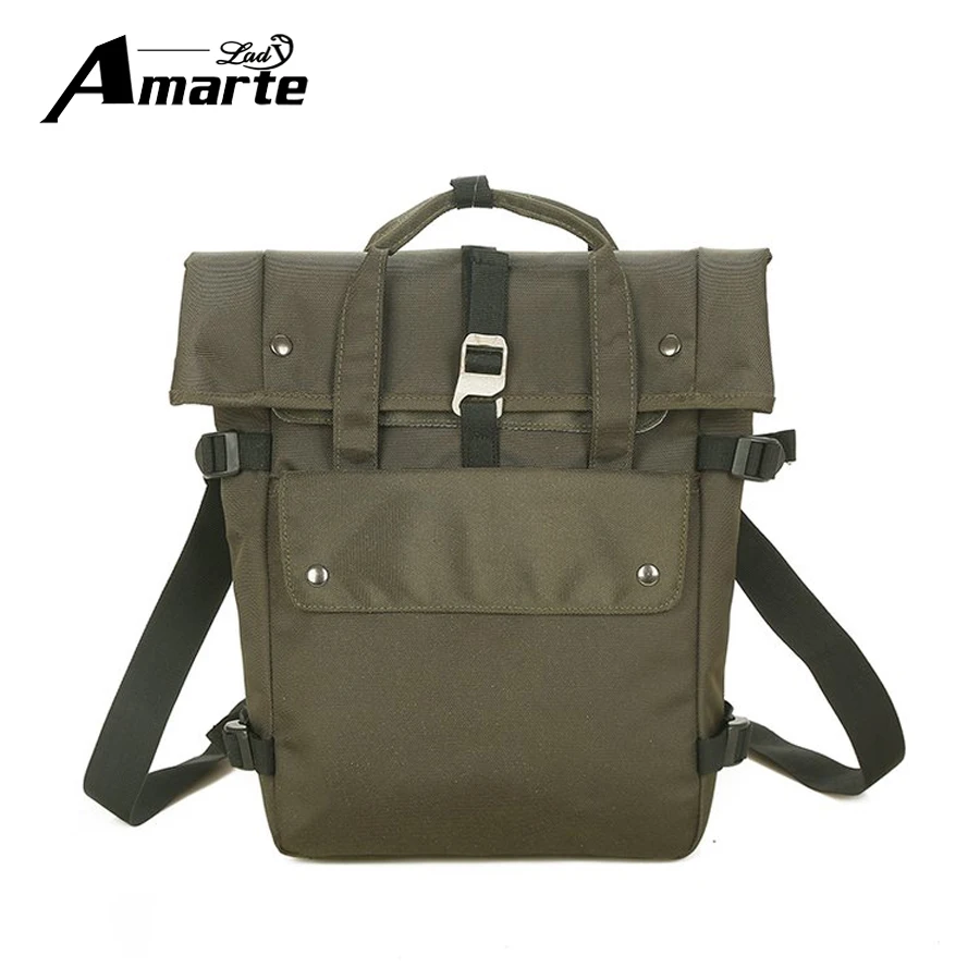 

New style men's backpack vintage canvas nylon school bag men's male bags large capacity travel laptop backpack shoulder bag
