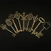 KiWarm Cute 130pcs Antique Vintage old look Bronze Ornate Skeleton Keys Lot Necklace Pendant Fancy Heart Decor DIY Craft Gifts ► Photo 2/6