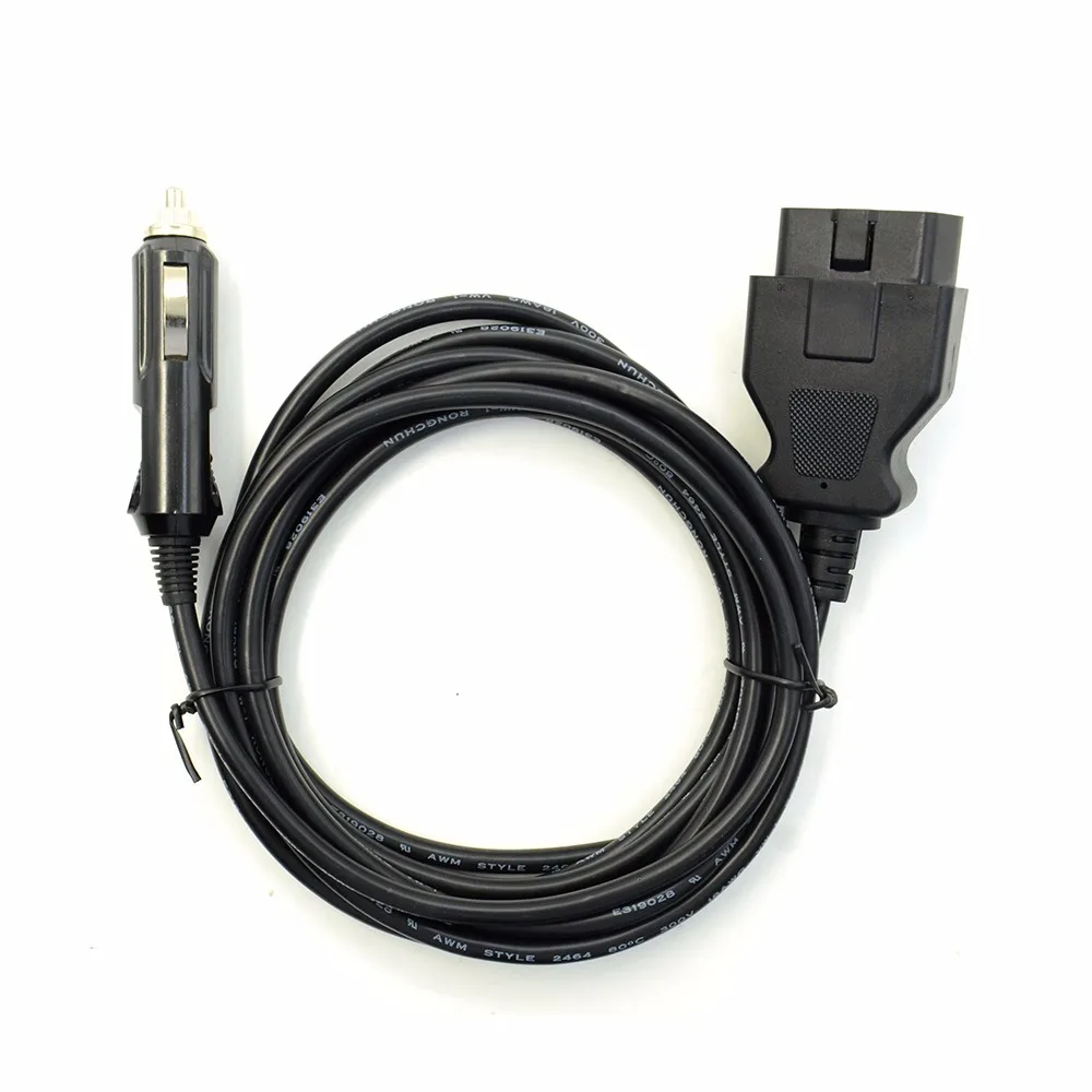 Кабель источника питания OBD 2 OBDII 12 В постоянного тока экстренный зажим ЭБУ и