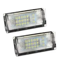 Пара 18 SMD белый светодиодный фонарь освещения номерного знака для 98-05 BMW E46 325i 328i 330i 4D TOURING