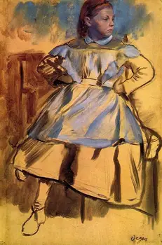 

High quality Oil painting Canvas Reproductions Portrait of Giulia Bellelli (sketch) (1859-1860) By Edgar Degas hand painted