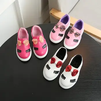 

New Spring Baby Girl Shoes Kids Sneakers Baby Toddler Breathable Soft Bottom Sport Shoes for Girls Pu Leather Shoes