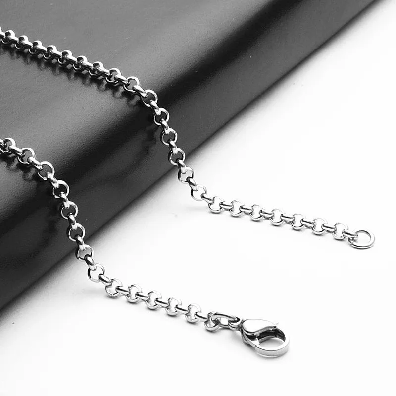 Aiovlo, 2, 3, 4, 5, 6 мм, ожерелье из нержавеющей стали с О-образным звеном, цепочка для мужчин и женщин,, аксессуары, цепочка для изготовления ювелирных изделий своими руками